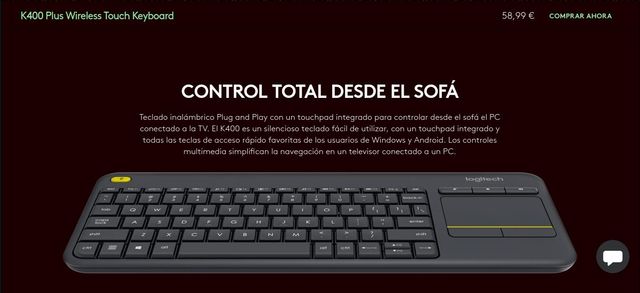 Teclado Multimedia Logitech K400 Plus