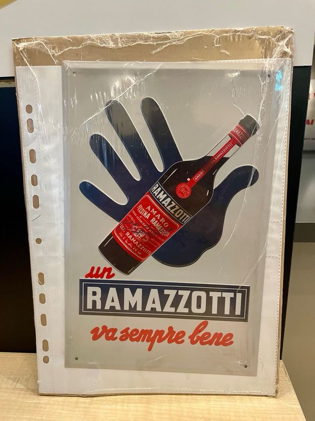 Targa pubblicitaria Ramazzotti