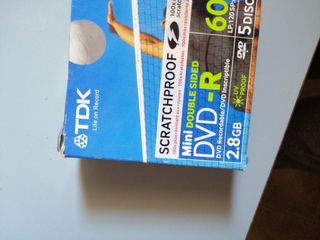 DVD SIGILLATI TDK. TRE DVD DA 60 MINUTI