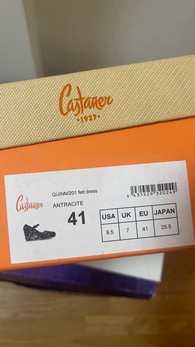 Zapato cuña antracitra