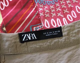 Minifalda pantalon Zara