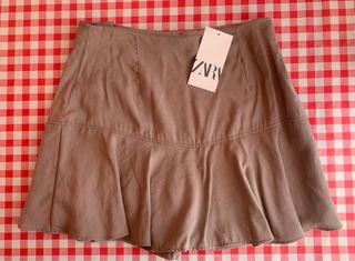 Minifalda pantalon Zara