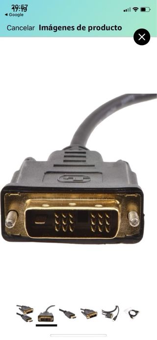 CABLE HDMI A DVI DE 2MTS