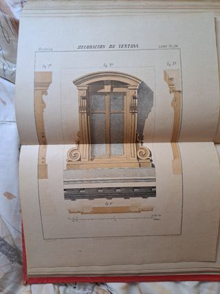 Libro tratado de carpinteria siglo XIX
