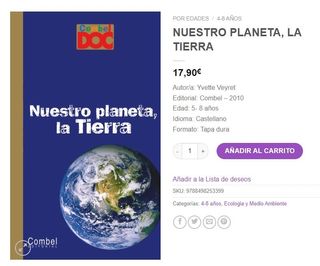 Libro Nuestro planeta, la Tierra