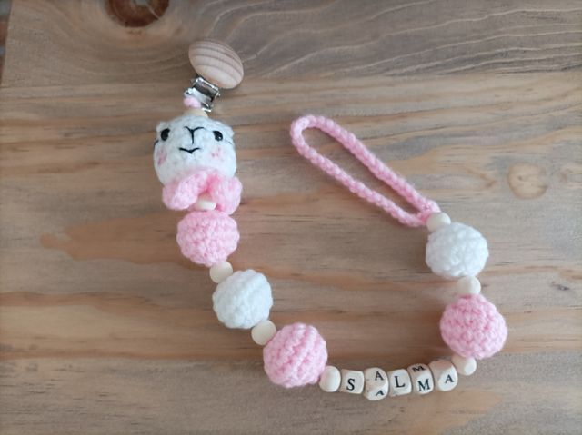 Chupetero perrito Amigurumi