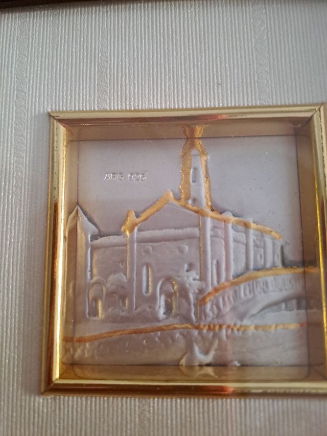 Quadro su piastra d'argento 925