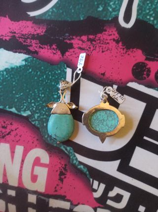 Colgantes de plata 925 y turquesa