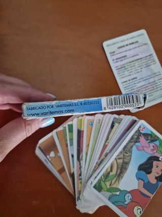 Antigua baraja de cartas Blanca nieves 
