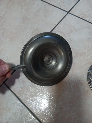 Lotto di 2 porta candele 