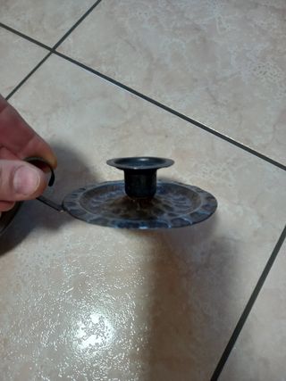 Lotto di 2 porta candele 