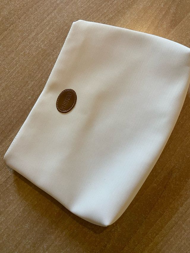 Pochette Missoni in tela bianca