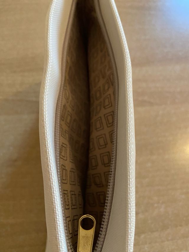 Pochette Missoni in tela bianca