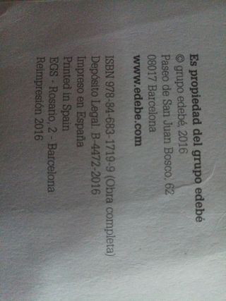 Libros Física y Química 2 ESO Edebé bloque l y ll