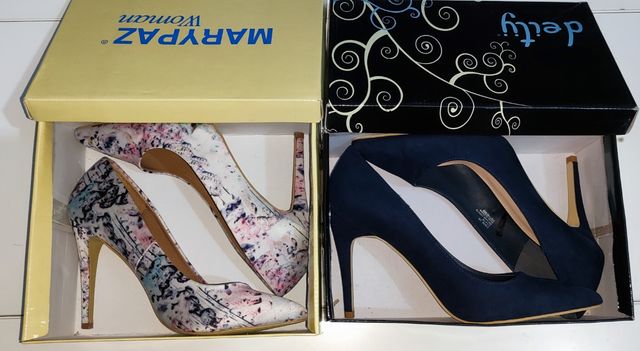 2 PARES ZAPATOS DE TACÓN N°41