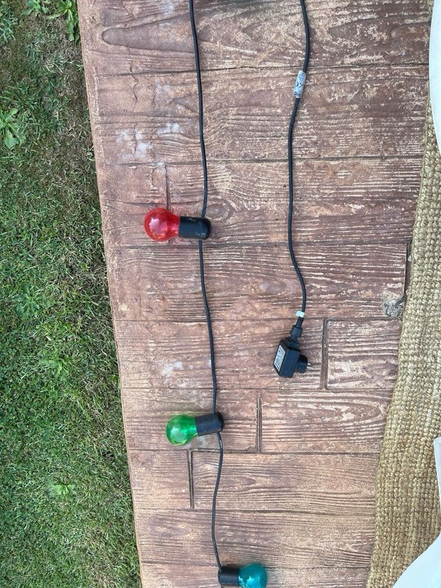 Girnalda luces colores exterior