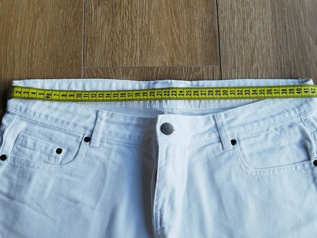 Calções de ganga branco Primark