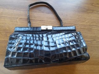 Bolso cocodrilo mid century