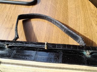 Bolso cocodrilo mid century