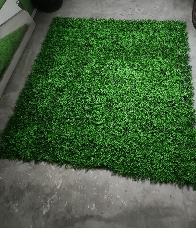 Jardín vertical artificial, césped 