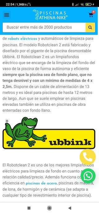 ROBOT limpia fondos piscina