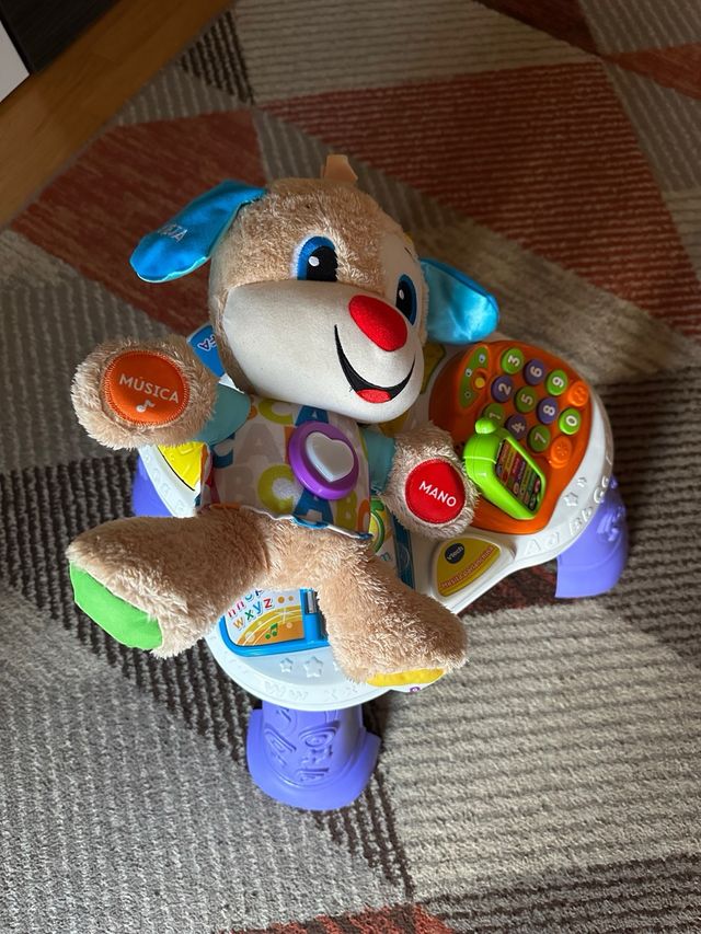 Lote juguetes bebé, mesita +peluche parlanchin