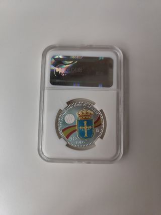 Moneda plata 30 euros de 2018