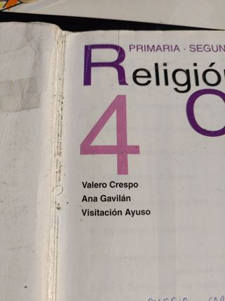 Libro religión católica primaria segundo