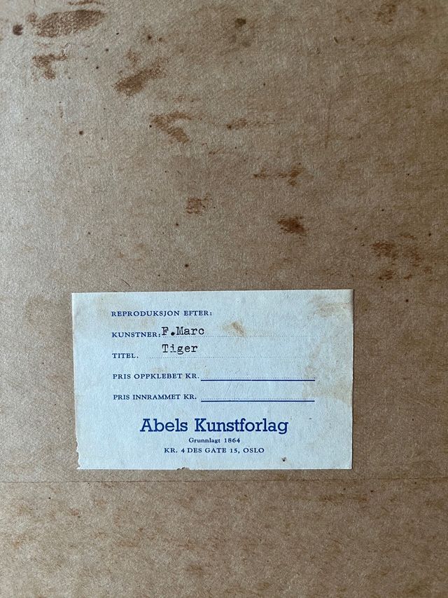 Cuadro grande de un gepardo negro y marco