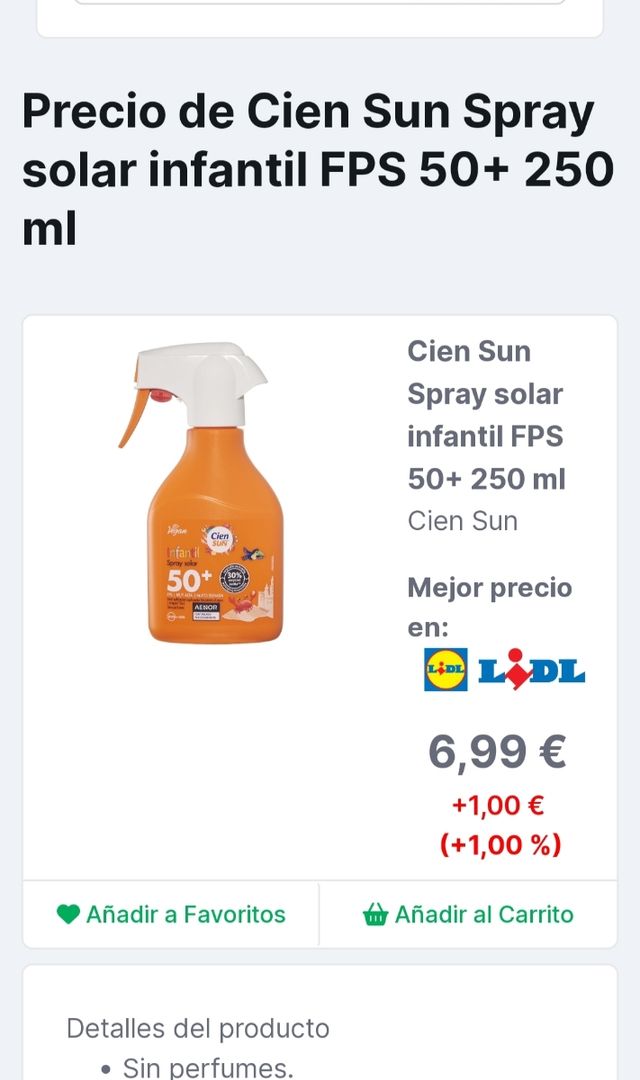 Crema solar 50+ infantil SIN ESTRENAR
