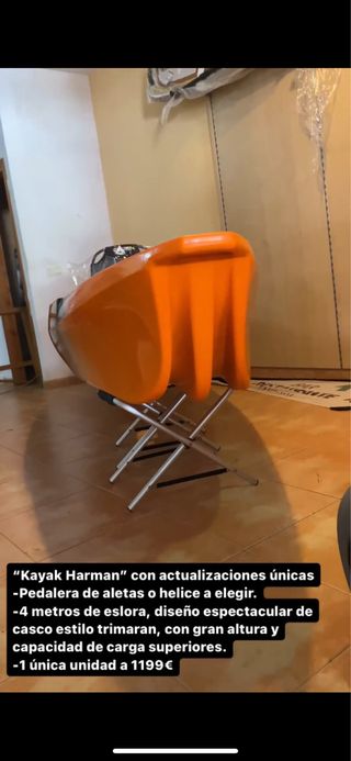 Kayak de pedales 396cm Fins Max Pro