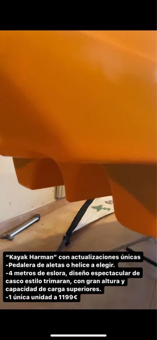Kayak de pedales 396cm Fins Max Pro