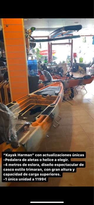 Kayak de pedales 396cm Fins Max Pro