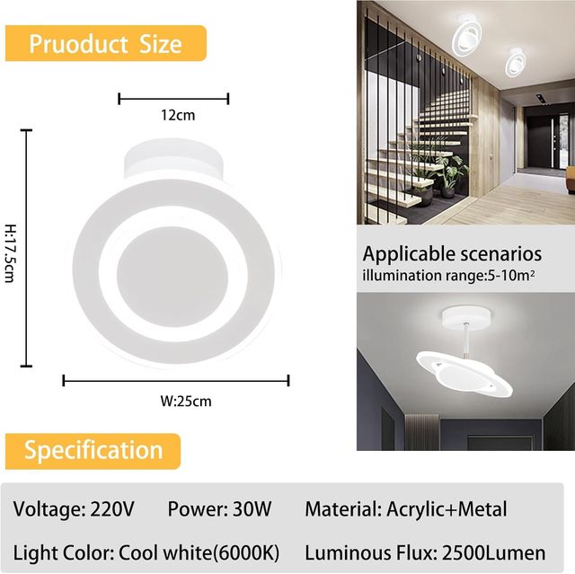 Lámpara De Techo LED (blanca)