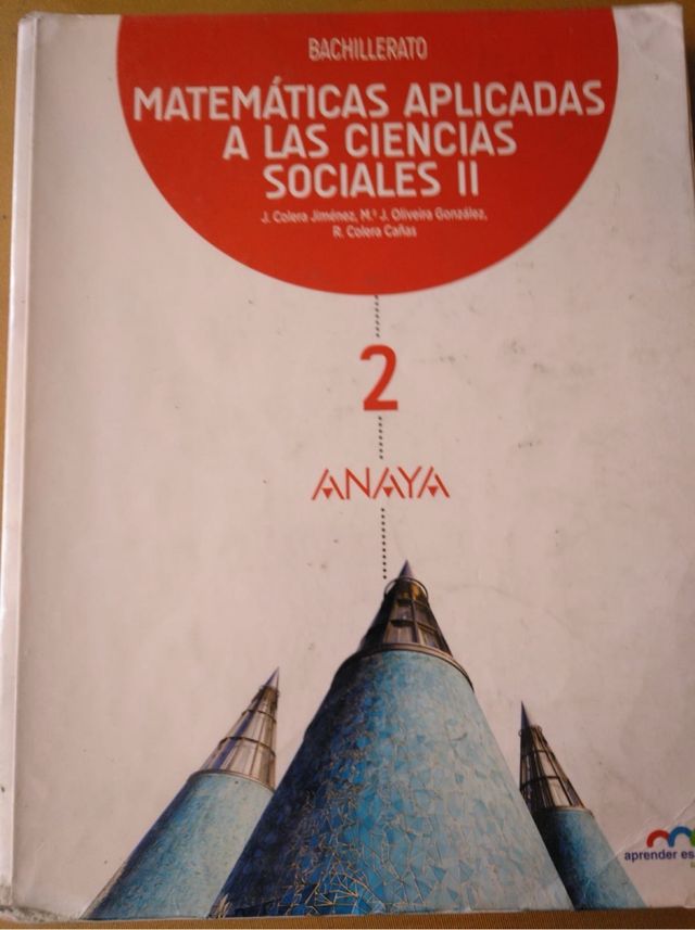 Libro de matematicas de sociales segundo de bachi