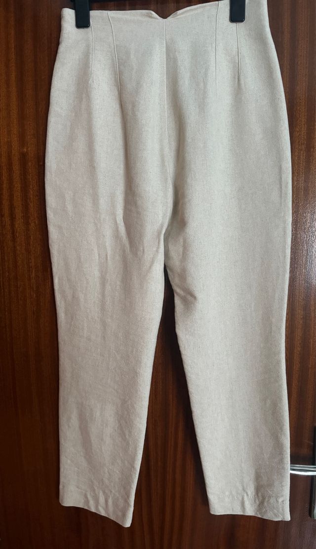 Pantalon lino zara