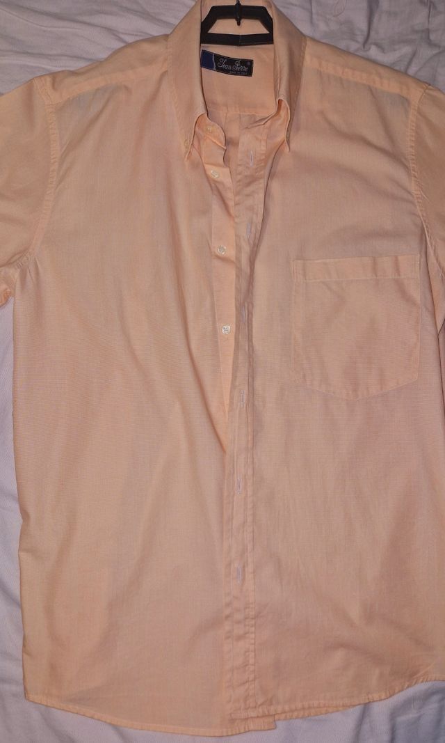 Camicia uomo salmone