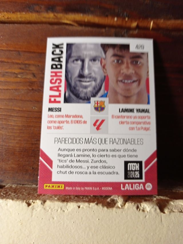 Carta Futbol Messi y Lamine Yamal