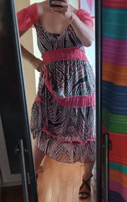 Abito lungo stile figlia dei fiori tg. XL