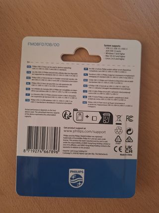 Usb Philips 8Gb a estrenar 