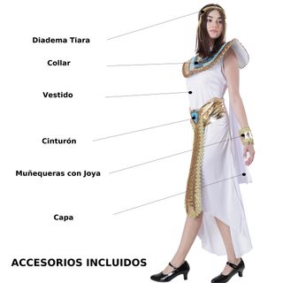 Disfraz Cleopatra Reina Egipcia Adulto S-M-L