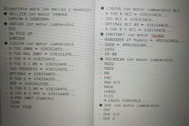 Filtro aire Kubota 6A10082630 coche sin carnet