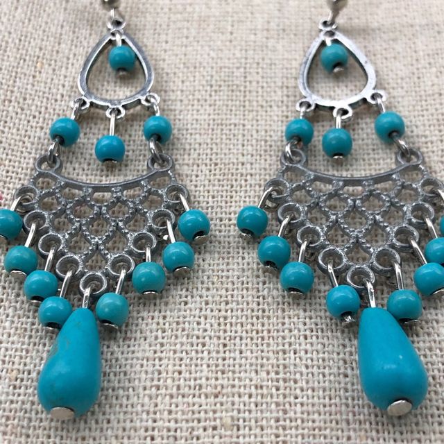 Pendientes turquesas