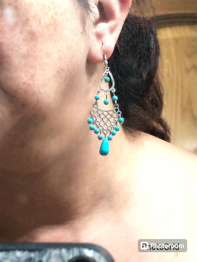 Pendientes turquesas