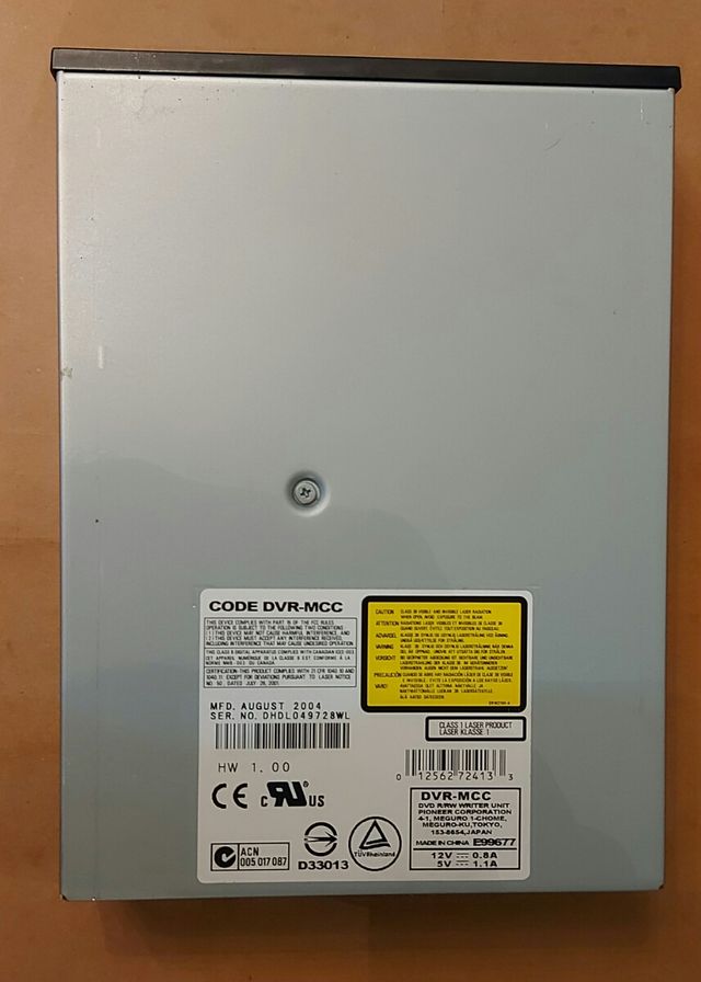 Grabadora Pioneer DVD CD ATA IDE