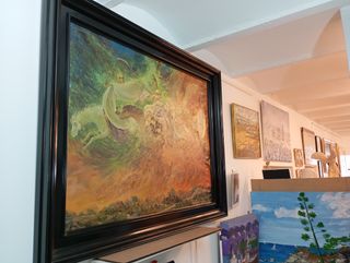 Cuadro oleo sobre lienzo Mariano Navarro