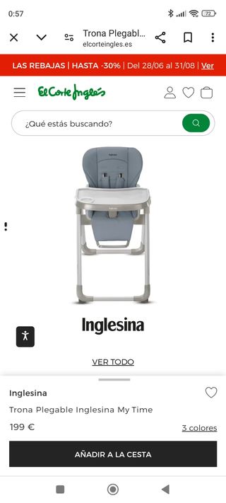 Trona inglesa my time