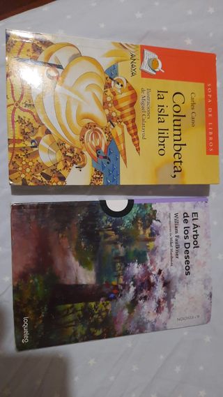 Libros lectura Columbeta y Arbol de los deseos