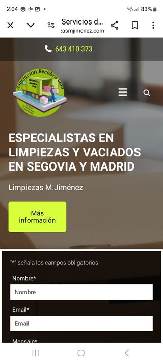 Vaciados y linpiezas portes económicos