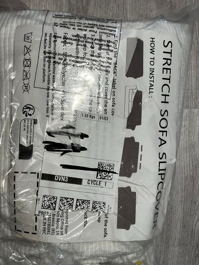 Fodera per divano a due posti